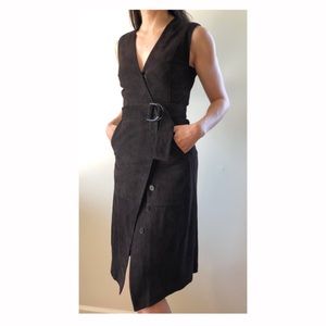Judith and Charles Suede Dress
